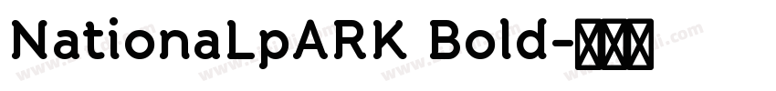 NationaLpARK Bold字体转换